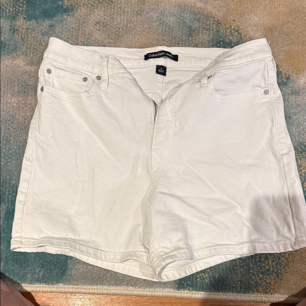 Calvin Klein Women's Cream Jean Shorts